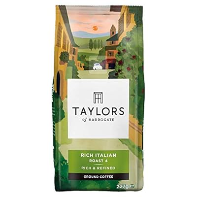 Taylors of Harrogate - Rich Italian Ground Coffee, 227 g (Pack of 6)