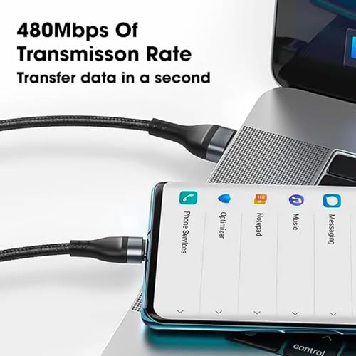 Image of Sounce 100W /6A Speed Fast Charging USB 3.0 Cable 4 Ft /1.2m to 3-in-1 Long Charging Cord with Type C + Micro USB + Lightning Connector 480 Mbps Data Transfer for Laptop,Tablets,Smartphones & More,Black