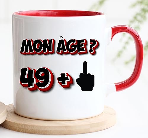 Jungle Mug Cadeau d'anniversaire 50 ans Rigolo drôle | pour lui ou elle – Cadeau d'anniversaire | Profanité grossière | Tasse Cadeau | Homme Femme Humour Original (50) – vue 2