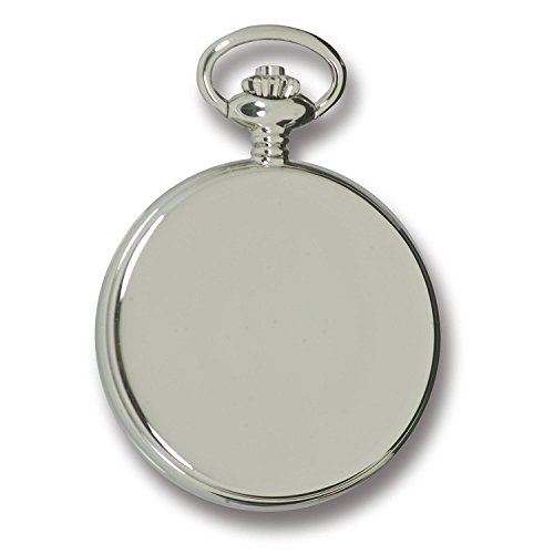 Rapport Vintage Pocket Watch With Chain Classic Oxford Hunter Case Pocket Watch - Silver #TOP1