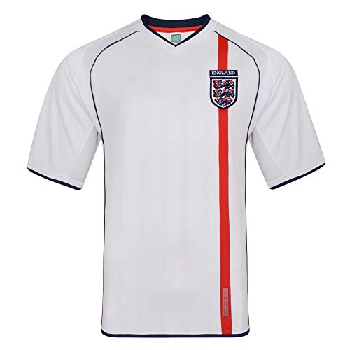Score Draw England 2002 Retro Football Shirt White XXX-Large