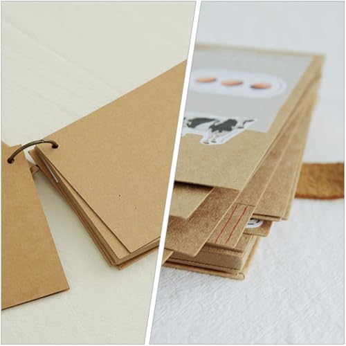 Cuaderno diario resistente a deformaciones caqui de papel kraft 5