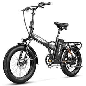 Folding Electric Bike for Adults,1000W Motor 48V 20AH Removable Battery,30MPH Ebike, 20″ Fat Tire Electric Bike Commuter Beach Snow Bicycle,7-Speed,Dual Shock Absorber