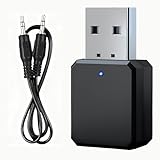 Compatibilité Étendue : Le récepteur Bluetooth USB 5.1 fonctionne avec la majorité des périphériques audio tels que les voitures, chaînes stéréo, ordinateurs, télévisions et haut-parleurs filaires. Portée de fonctionnement jusqu'à 10 mètres, alimenté via USB, dimensions compactes pour un usage facile