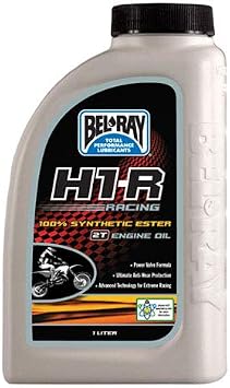 BEL RAY LUBRICANT H1-R Racing 100% Synthetic Ester 2T Engine Oil - 1L. (1)