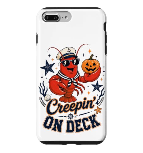 Creepin' on Deck Lo Sailorcore �{�[�g �n���E�B�� �X�}�z�P�[�X iPhone 7 Plus/8 Plus �p