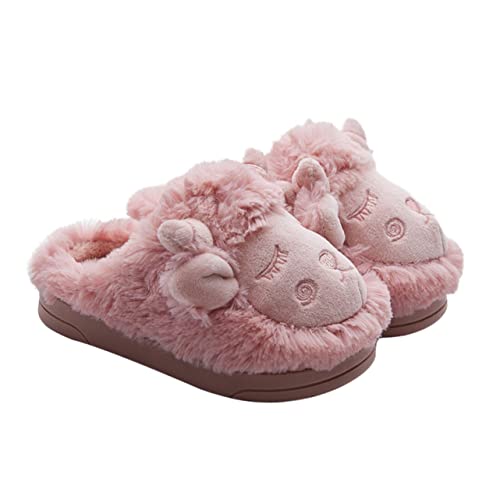 Pantoufles en coton rose pour adultes GALPADA pour la maison