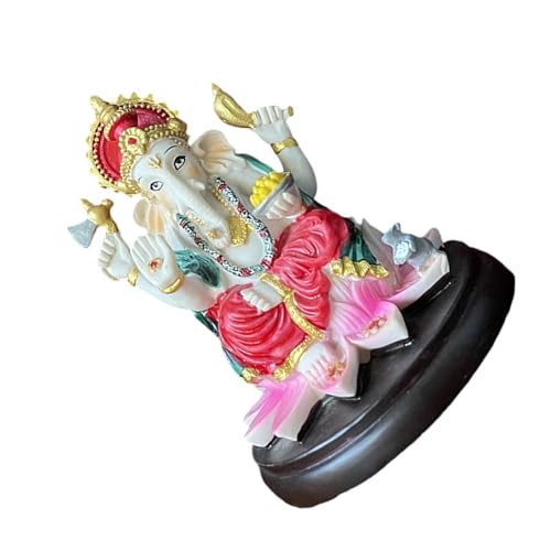 Statue Ganpati en résine sculptée, idole de collection