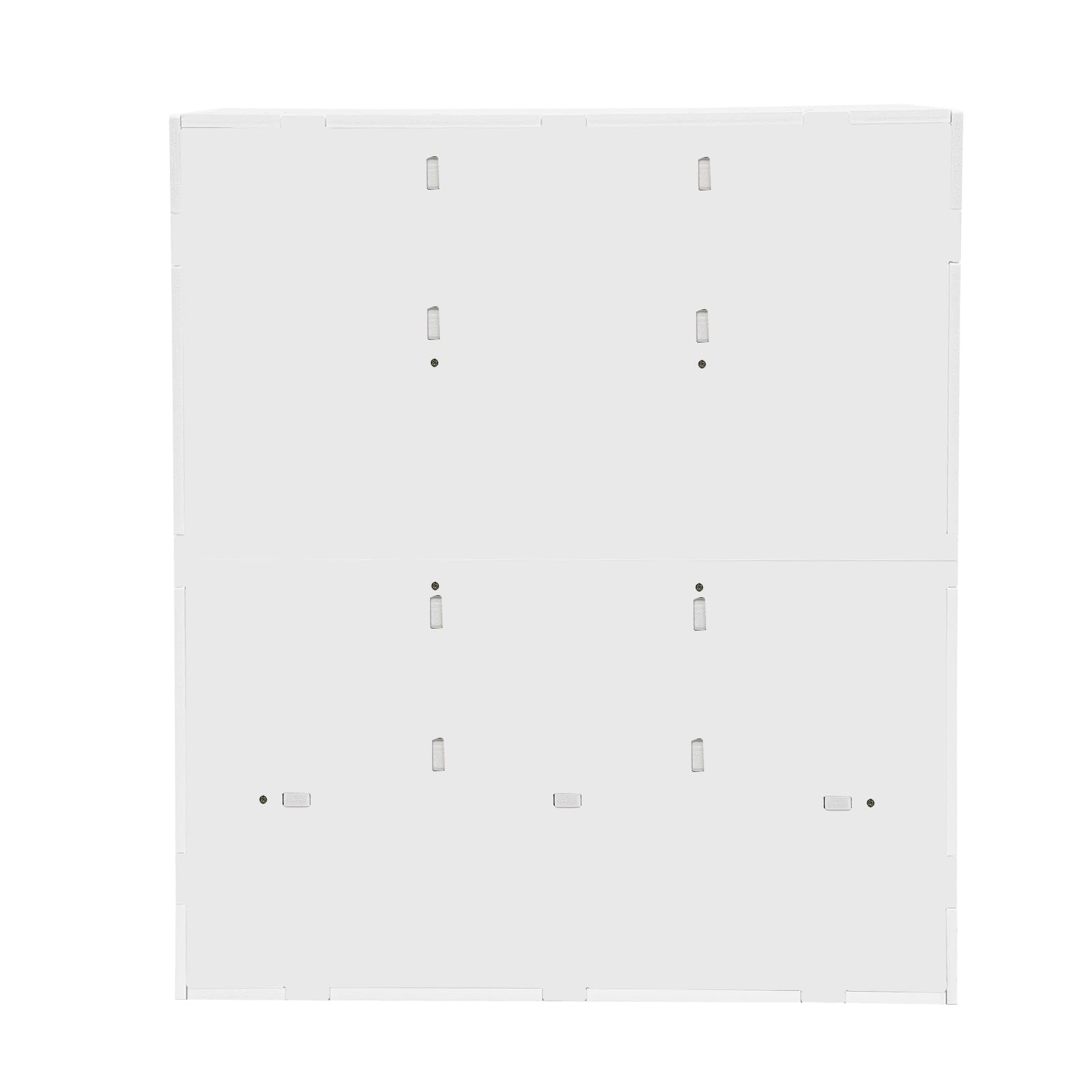 Organizzatore postale di carta, organizer da scrivania, porta documenti, 71,5 x 30 x 70 cm, con 24 scomparti e 2 cassetti, per ufficio (bianco)