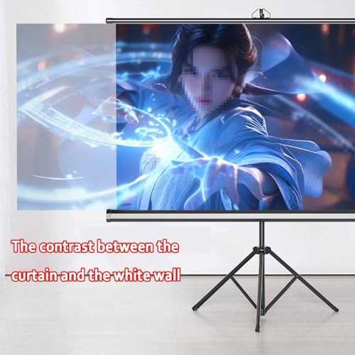 Pantalla de proyector con soporte de 72 pulgadas miniatura 3