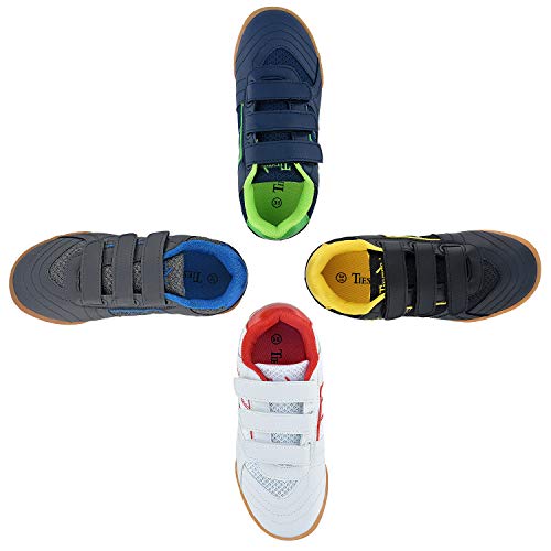 image for TIESTRA Boys Soccer Cleats Outdoor Indoor Youth Football Cleats Adjust
