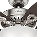 Hunter 53090 Builder Deluxe Ceiling Fan 52 inches Brushed Nickel