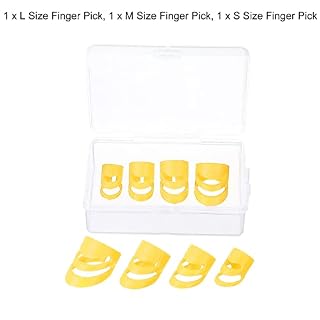sourcing map Guitare Doigt Médiators XL L M S Dimension Jaune avec Rangement Boîte pour Guitare Basse Ukulélé Paquet de… - Les Beatles, Paul McCartney, John Lennon, RIngo Starr, George Harrison sourcing map Guitare Doigt Médiators XL L M S Dimension Jaune avec Rangement Boîte pour Guitare Basse Ukulélé Paquet de… – Image 3