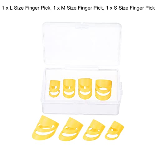 sourcing map Guitare Doigt Médiators XL L M S Dimension Jaune avec Rangement Boîte pour Guitare Basse Ukulélé Paquet de… - Les Beatles, Paul McCartney, John Lennon, RIngo Starr, George Harrison sourcing map Guitare Doigt Médiators XL L M S Dimension Jaune avec Rangement Boîte pour Guitare Basse Ukulélé Paquet de… – Image 4