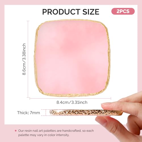 Holder y Paletas de Resina para Arte de Uñas 3 piezas miniatura 5