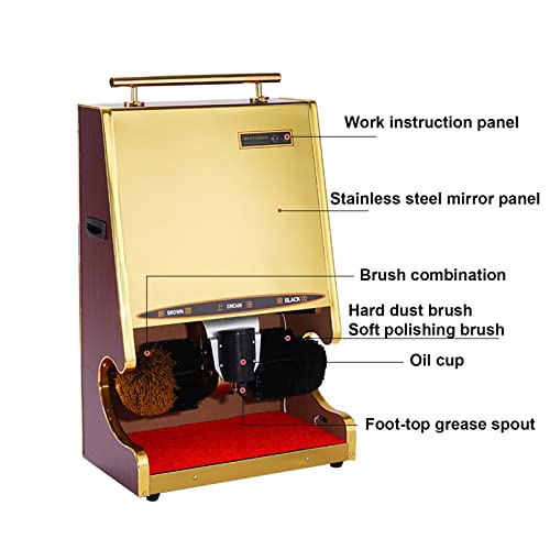 Fully Automatic Induction Hotel Hotel Lobby Company Shoe Shiner Shoe Brush Machine Electric Shoe Polisher Household Shoe Shine Electric (Color : Black, Size : 84 * 30 * 53Cm) #TOP2