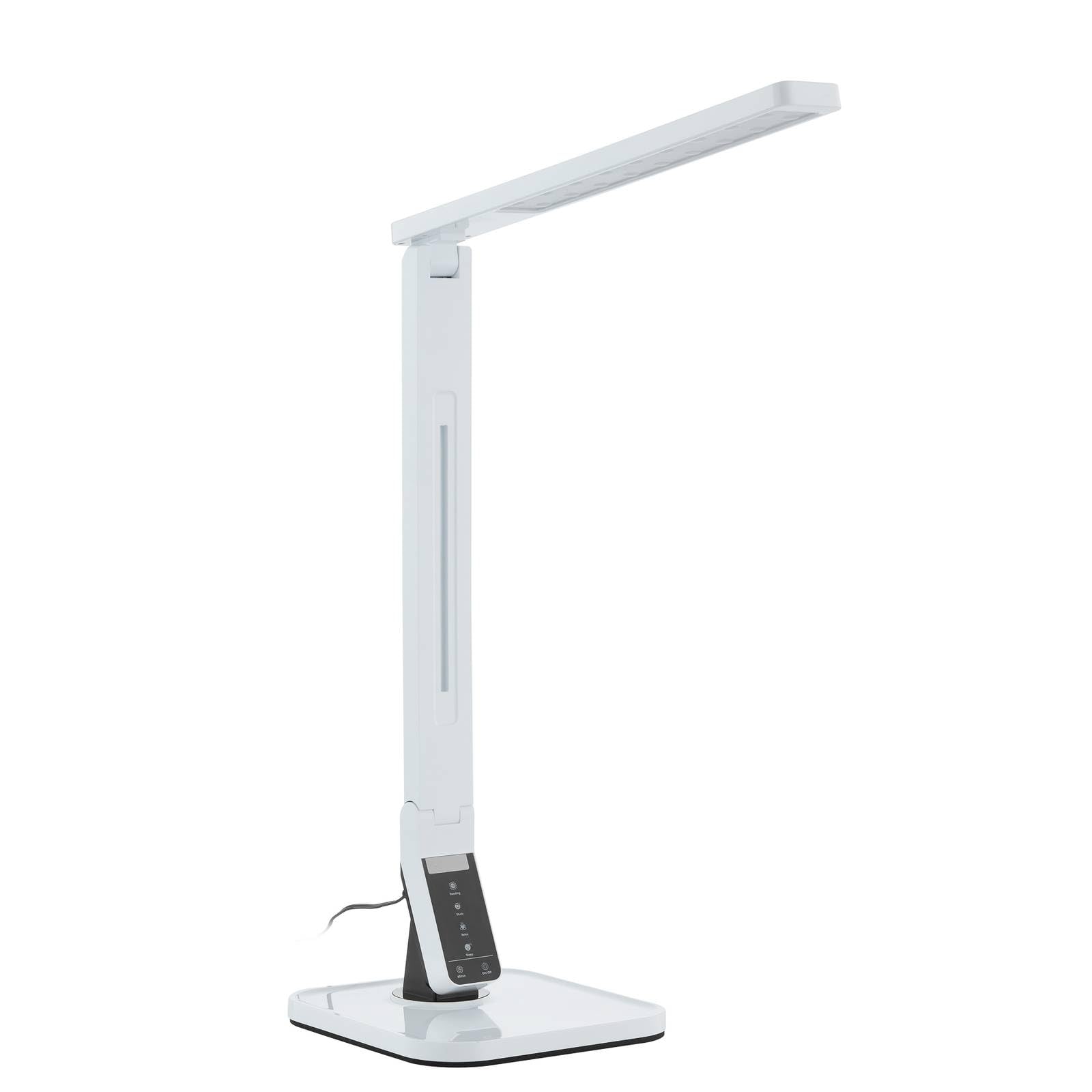 LED Lámpara de mesa 'Eleni'con dimmer táctil (Moderno) en Blanco hecho de Plástico (1 llama,) de Lindby | lámpara de mesa LED