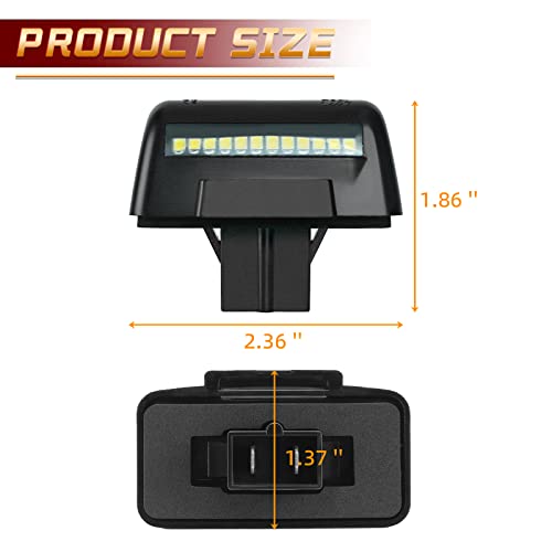 Neifiles Led License Plate Lights For Ford Transit Mk5 Mk6 Mk7 1985-2014 Tag Light Lamps Assembly Replacement #TOP3