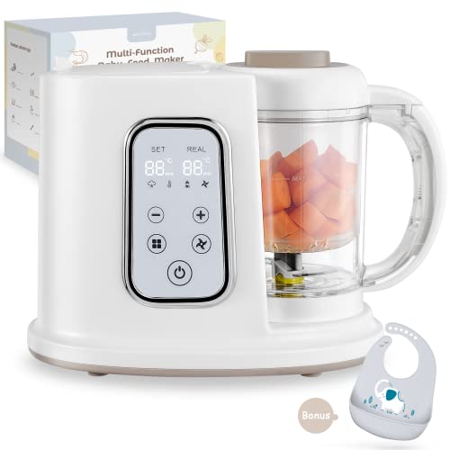 Kwasyo 4-in-1 Baby Food Maker: Steam, Blend, Puree and Chop Delicious Homemade Meals for Your Little One
