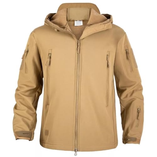 La Mejor Recopilación de Chaquetas para Hombre comprados en linea. 48 Abrigo Cálido a Prueba De Viento Para Hombre Al Aire Libre,Chamarra Táctica Al Aire Libre Abrigos Tácticos Impermeables (MX/US, Alfa, 3X-Grande, Regular, Regular, Khaki)