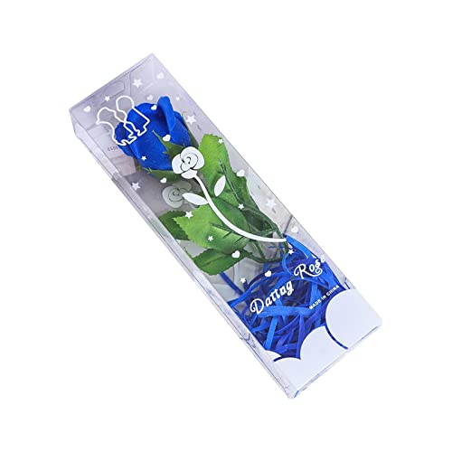 FLYGWIN ソープフラワー 母の日 ギフト 石鹸の花 透明パッケージ ボックスにカーネーションとバラを詰める シャボンフラワー 卒業式 女性 誕生日 結婚記念日 ホワイトデー お返し 敬老の日 ピンク