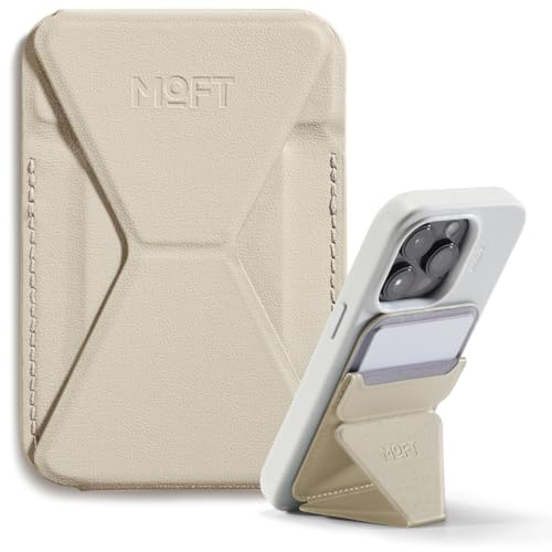 MOFT Magnetic Wallet Stand Compatible with iPhone 18/17/16/15/14/13 Series, Angle Adjustment Magsafe Compatible MOVAS Phone Stand