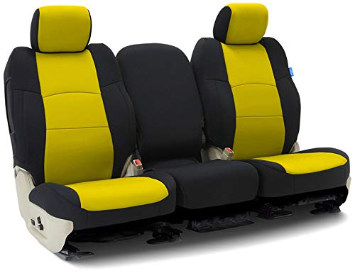 Tailored Seat Covers Neoprene Yellow with Black Sides for 2014-2019 Jeep Grand Cherokee