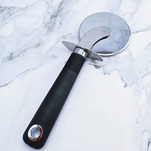 Phukhao Pizza Wheel Cutter Super Sharp Stainless Steel Anti-Slip Ergonomic Handle Protective Cover #TOP2
