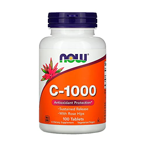 Vitamina C 1g C-1000 Com Rose Hips 25mg 100 TABS Now Foods