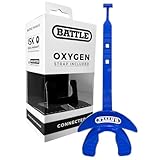 Oxygen Lip Protector Mouthguard with Connected Strap, Royal Blue, 2.5