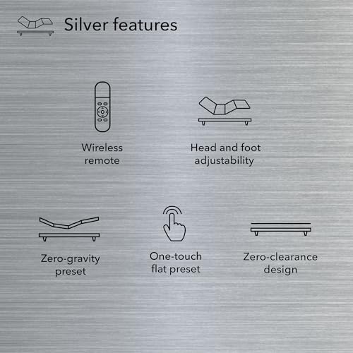 Beautyrest baselogic Silver Adjustable Base Bed Frame - King by Beautyrest - Image 3