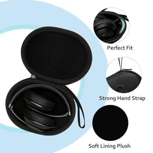 Hard Case for Beats Studio Pro/Solo 4 3 2 / Studio 3 Wireless Noise Cancelling Headphones, Black by XANAD - Image 4