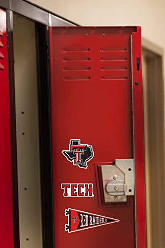 Image of Texas Tech University 9ct Vinyl Sticker Pack - Large Waterproof Red Raiders, Double T, Raider Red & Pennant Decals for Laptops, Water Bottles, Tablets, Scrapbooks, Vehicles & More
