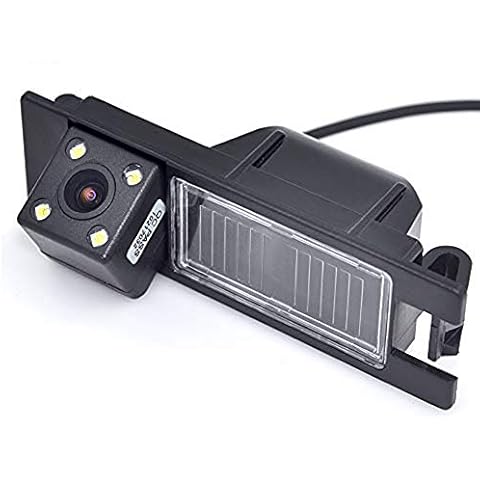 Cámara de marcha atrás Auto Wayfeng WF® para Opel y Fiat con visión nocturna 4LED Cover