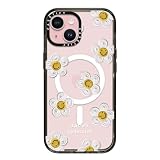 CASETiFY インパクト iPhone 15 ケース [MagSafe対応/薄型 軽量/耐衝撃] - Daisy by Katie-s Collective - クリア ブラック