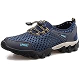 [SOARHOPE] メンズ 海用靴 釣り シューズ 磯靴 渓流シューズ ウェーディングシューズ 渓流 岩場 靴 水陆两用 軽量 磯シューズ 滑り止め 通気 青 27.5cm