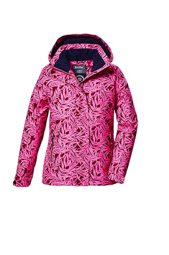 killtec Mädchen Funktionsjacke mit Kapuze und Schneefang KOW 355 GRLS JCKT, dunkel himbeere, 164, 42147-000