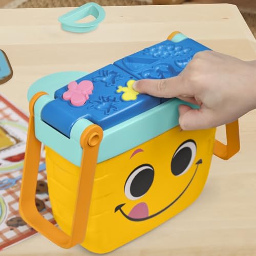 Image of Play-Doh Picnic Shapes Starter Set, Preschool Toys for 3 Year Old Girls & Boys, Preschool Crafts, Play Food, 12 Tools & 6 Modeling Compound Colors