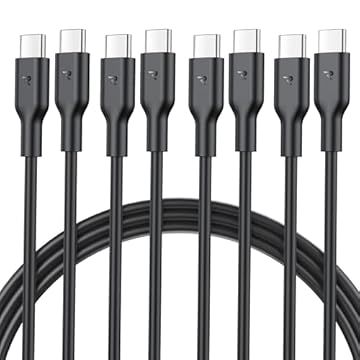 RAMPOW Cavo USB C [1M*4] 60W, Cavo USB Type-C Ricarica Rapida Cavo USB C USB C, Cavo iPhone 16, Cavo iPhone 15 per iPhone 16/16 Pro/15/15 Pro, Samsung S23/S22/S21/S20, iPad Pro/Air/Mini, Xiaomi