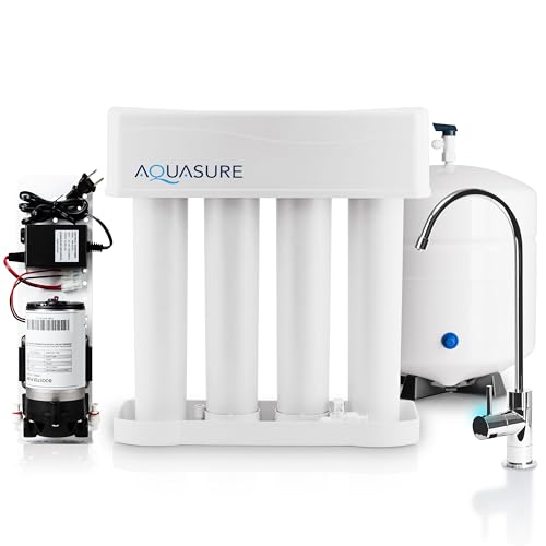 Aquasure 4-Stage Reverse Osmosis Water Purification System with B...
