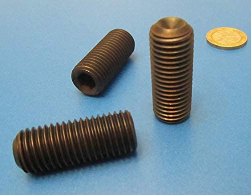Alloy Steel Cup Point Set Screws M16 x 2 mm x 40 mm Length 5 pcs