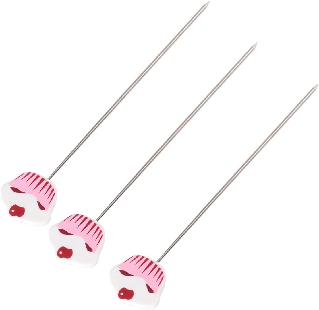 3pcs Stainless Steel Baking Tester Needle Tool for Bread and Muffins