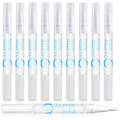 Whiter Image Mini Togo Teeth Whitening Pen 10 Pack, Erases Teeth Stains and Strengthens Enamel, Restorative Serum Gel That Reverses Enamel Damage from Bleaching On The Go for Up to 150 Applications Cover