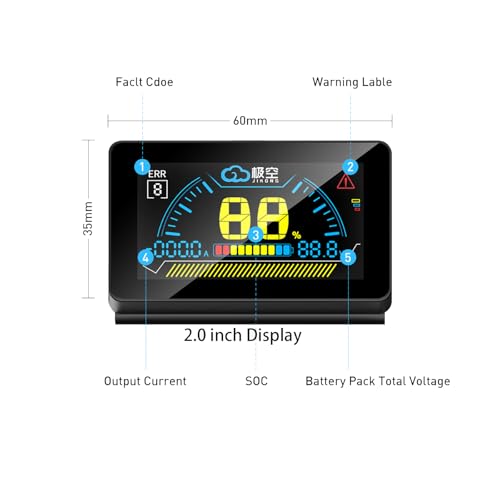 Image of JKBMS Accessory 2 inch LCD Display Screen with Active Switch Monitor for JK Smart BMS Battery Protection Board