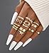 iF YOU 25 Pcs Gold Knuckle Rings Set for Women, Stackable Finger Midi Rings, Stacking Cute Ring Pack Mob Wife Jewelry Valentines Gift