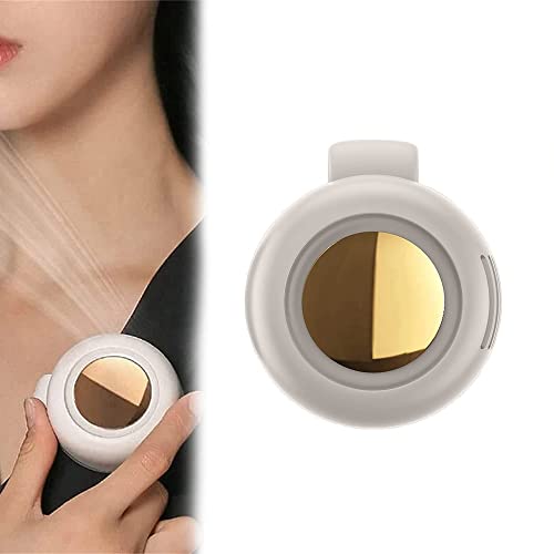 USB Tragbarer Clip Ventilator Mini 2026 Neu Leiser Mini-Ventilator ohne Flügel 3 Geschwindigkeiten 900mAh Akku Wiederaufladbar Taillenclip-Ventilator für Reisen Büro Hemd Sommergeschenk (A)