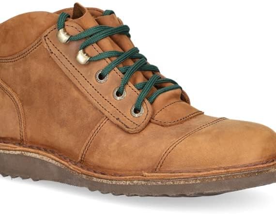 JIM GREEN Men's African Ranger Boots Lace-Up Water Resistant Full Grain Leather Work or Hiking Boot
