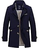 WHATLEES Trenchcoat aus festem Baumwolltwill. Der Trenchcoat hat einen Kragen mit verstellbarem Sturmriegel und vorn einen verdeckten Häkchenverschluss. Schulterriegel mit Zierknopf und vorn und hinten ein loser Koller. Regulierbarer Gürtel, seitliche Taschen und zwei Innentaschen.