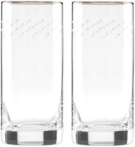 Lenox kate spade new york Sadie Street crystal Highball Glasses 6.25", Set of 2 New in box