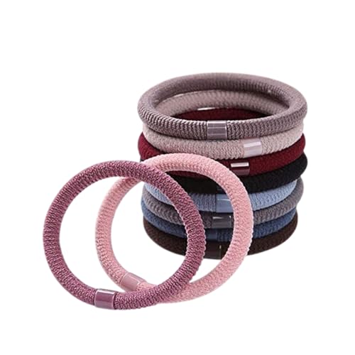 Image of GITGRNTH Soft Cotton Hair Ties for Women - No Damage Elastic Hair Bands - Durable Rubber Band for Women - Ideal Ponytail Holders - Comfortable Hair Accessories - Gentle on All Hair Types - Perfect for Thick and Thin Hair - Scrunches for Women - Kids Hair Rubber Band